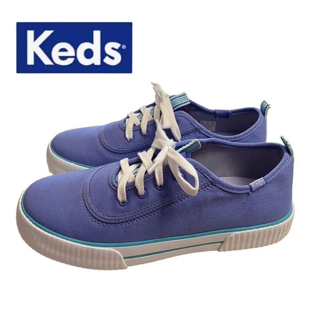 KEDS Kids' Girl's Topkick Washable Slip-On Blue Sneakers NEW 6